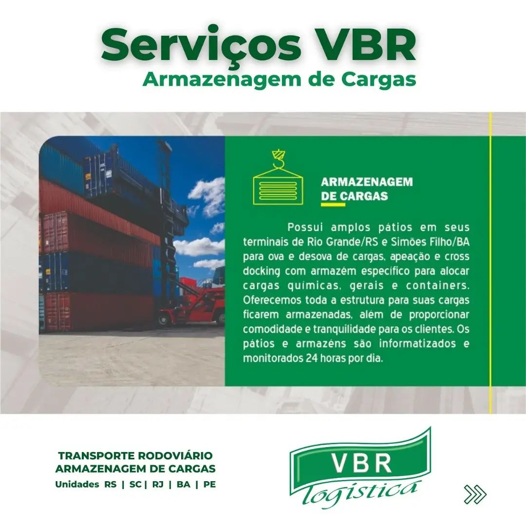 Somos sinônimo de logística no Brasil – VBR